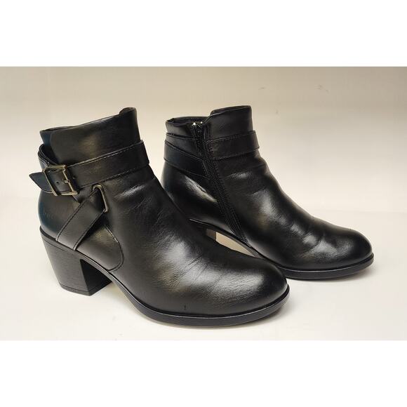 B.Ø.C Women's Shea Faux Leather Booties Size 8M Color Black - Picture 3 of 11